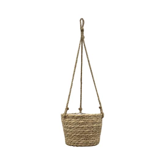 6.5&#x22; Natural Rush Hanging Basket by Ashland&#xAE;